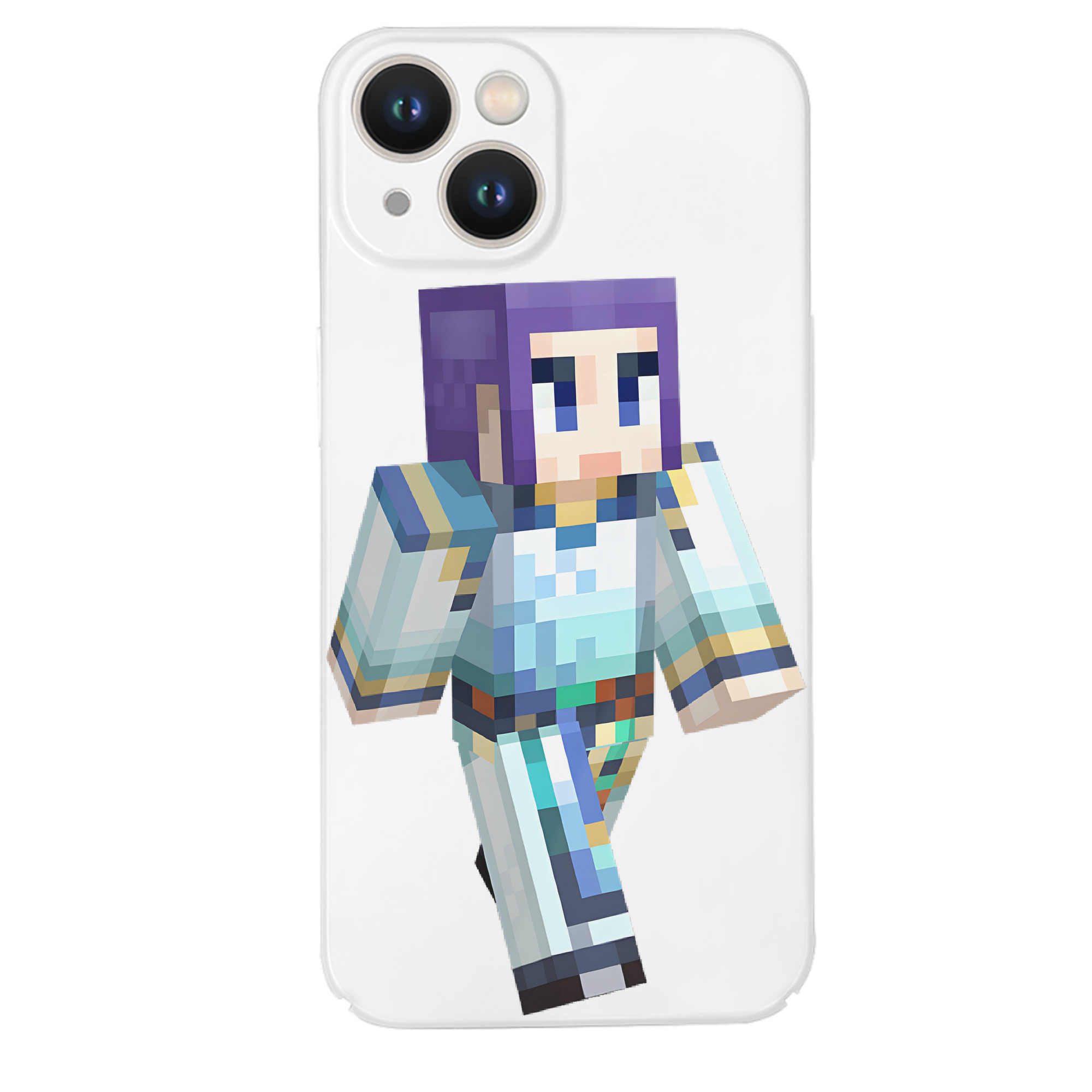 （画像用） マインクラフト ブロックの世界 Minecraft MC Block world 【iPhone 14シリーズ対応】ハードケース